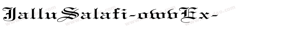 JalluSalafi-owvEx字体转换