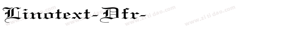 Linotext-Dfr字体转换