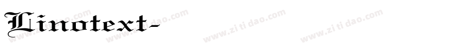 Linotext字体转换