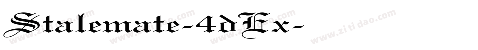 Stalemate-4dEx字体转换