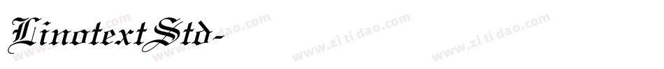 LinotextStd字体转换