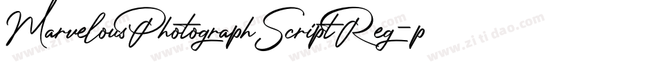 MarvelousPhotographScriptReg-p79rO字体转换
