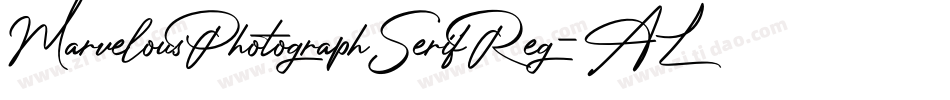MarvelousPhotographSerifReg-ALJYA字体转换