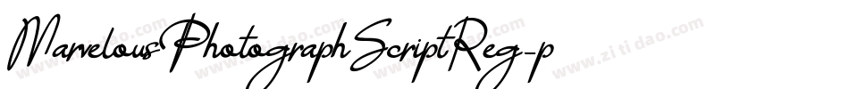 MarvelousPhotographScriptReg-p79rO字体转换
