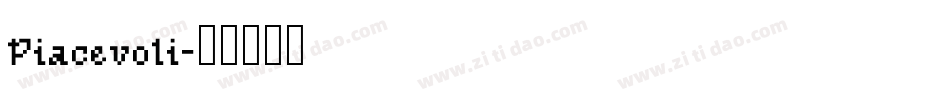 Piacevoli字体转换