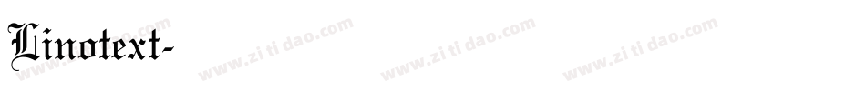 Linotext字体转换