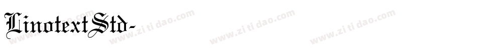 LinotextStd字体转换