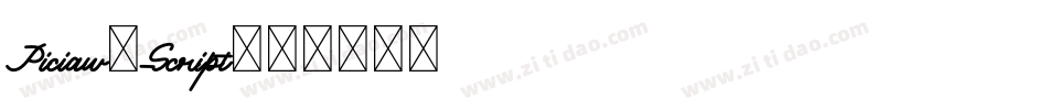 Piciaw-Script字体转换