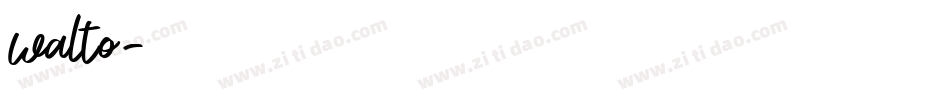 walto字体转换