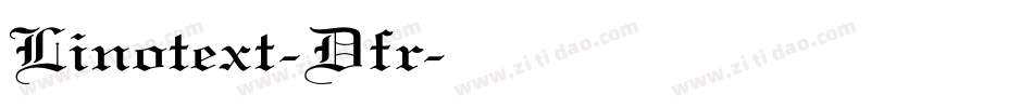 Linotext-Dfr字体转换