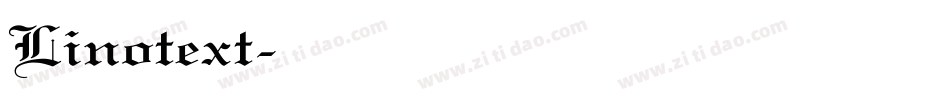 Linotext字体转换