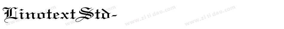 LinotextStd字体转换