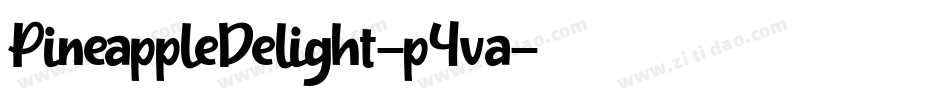 PineappleDelight-p4va字体转换