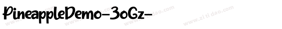 PineappleDemo-3oGz字体转换