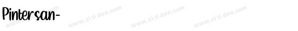 Pintersan字体转换