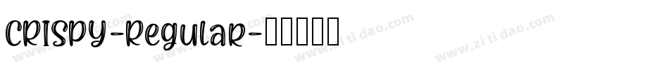 CRISPY-Regular字体转换