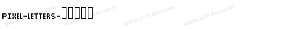 pixel-letters字体转换
