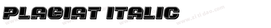 Plagiat-Italic字体转换 Plagiat-Italic字体转换