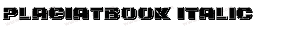 PlagiatBook-Italic字体转换
