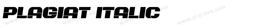 Plagiat-Italic字体转换 Plagiat-Italic字体转换