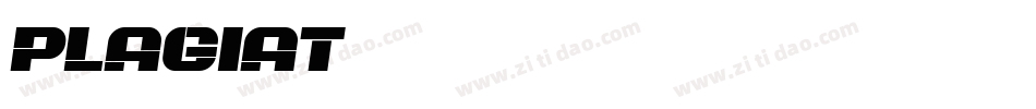 Plagiat字体转换