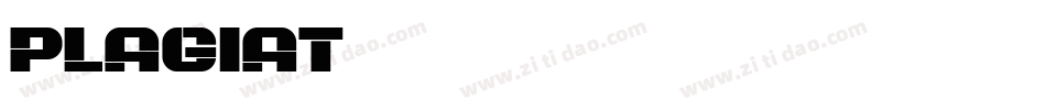 Plagiat字体转换
