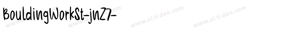 BouldingWorkSt-jnZ7字体转换