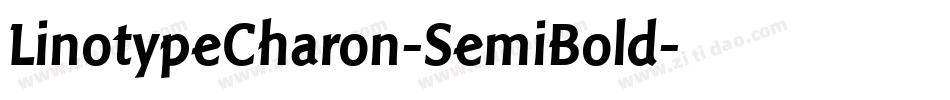 LinotypeCharon-SemiBold字体转换