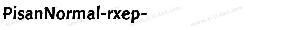 PisanNormal-rxep字体转换