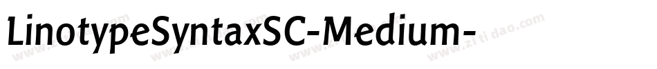 LinotypeSyntaxSC-Medium字体转换