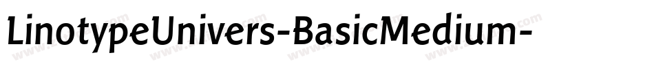 LinotypeUnivers-BasicMedium字体转换