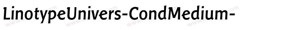 LinotypeUnivers-CondMedium字体转换