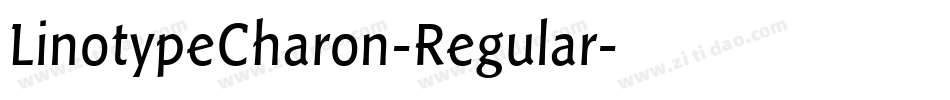 LinotypeCharon-Regular字体转换