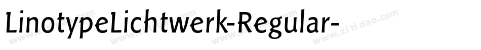 LinotypeLichtwerk-Regular字体转换
