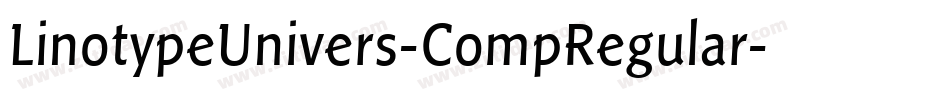 LinotypeUnivers-CompRegular字体转换