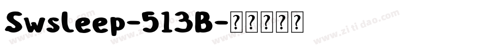Swsleep-513B字体转换