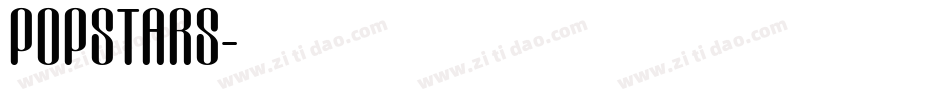 POPSTARS字体转换