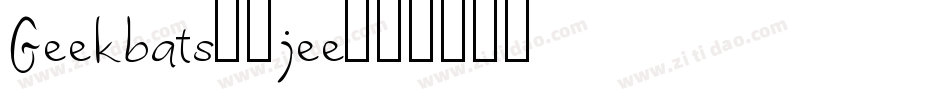 Geekbats-1jee字体转换