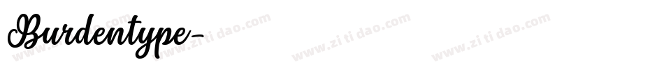 Burdentype字体转换