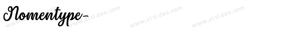 Nomentype字体转换