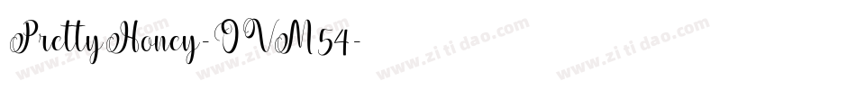PrettyHoney-OVM54字体转换