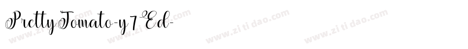 PrettyTomato-y7Ed字体转换