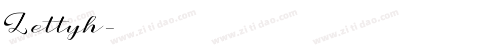 Lettyh字体转换