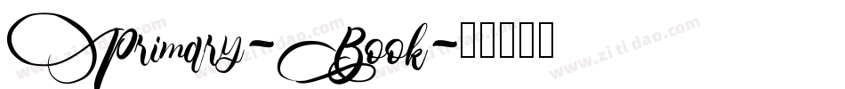 Primary-Book字体转换