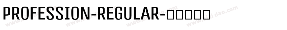 Profession-Regular字体转换