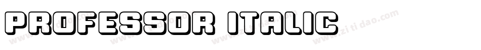 Professor-Italic字体转换