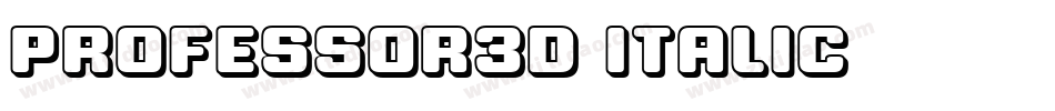 Professor3D-Italic字体转换