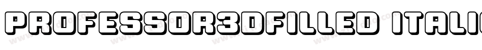 Professor3DFilled-Italic字体转换