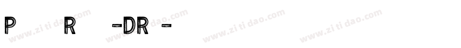 ProudanceRegular-DRnx字体转换
