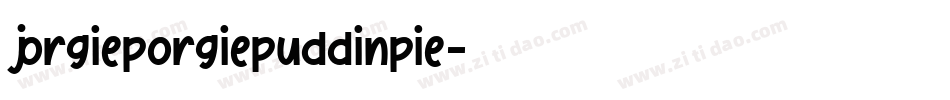 jorgieporgiepuddinpie字体转换